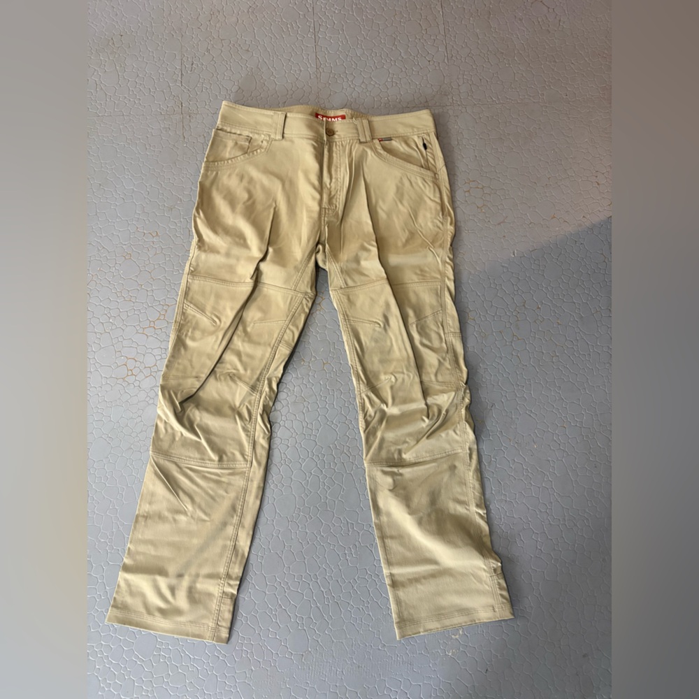 Simms Tan Cargo Pants for Men